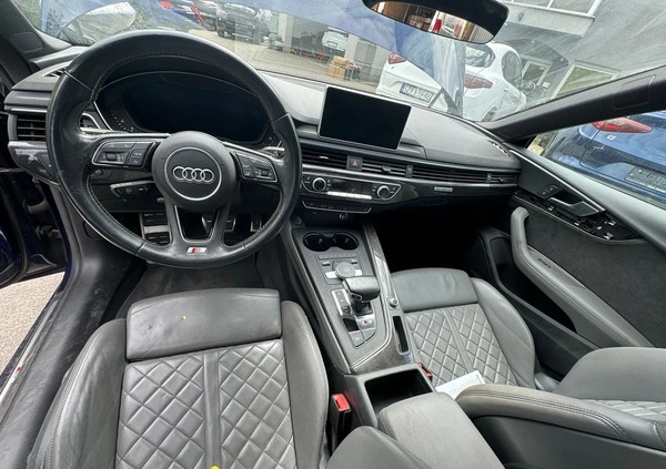 Audi S5 cena 84900 przebieg: 112000, rok produkcji 2018 z Ząbki małe 232
